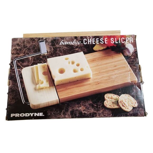 Prodyne 11.75" x 6" Bamboo Cheese Board Slicer OPEN BOX - Picture 2 of 8